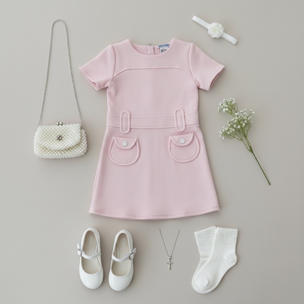 Jacadi Paris Blush Pink Dress – 4Y